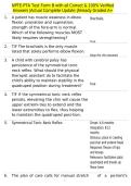 NPTE-PTA Test Form B with all Correct & 100&percnt; Verified Answers &vert;Actual Complete Update &vert;Already Graded A&plus;