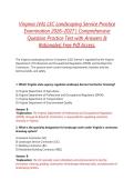 Virginia &lpar;VA&rpar; LSC Landscaping Service Practice Examination 2026&ndash;2027 &vert; Comprehensive Question Practice Test with Answers & Rationales&vert; Free Pdf Access&period;
