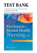 Test Bank for Psychiatric-Mental Health Nursing&comma; 7th Edition by Sheila L&period; Videbeck &vert; Chapters 1&ndash;24