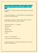 SMALL BUSINESS MANAGEMENT EXAMS &lbrack;2026&rsqb; UPDATED&NewLine;ACTUAL Exam &vert; Question and Answer &vert; COMPLETE EXAM&NewLine;PREP