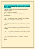 SMALL BUSINESS MANAGEMENT EXAMS &lbrack;2026&rsqb; UPDATED&NewLine;ACTUAL Exam &vert; Question and Answer &vert; DETAILED ANSWER&NewLine;EXPLANATIONS