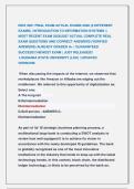 ISDS 3001 FINAL EXAM ACTUAL EXAMS 2026 &lpar;2 DIFFERENT &NewLine;EXAMS&rpar; &vert; INTRODUCTION TO INFORMATION SYSTEMS &vert;&vert; &NewLine;MOST RECENT EXAM 2026&vert;2027 ACTUAL COMPLETE REAL &NewLine;EXAM QUESTIONS AND CORRECT ANSWERS &lpar;VERIFIED &NewLine;ANSWERS&rpar; ALREADY GRADED A&plus; &vert; GUARANTEED &NewLine;SUCCESS&excl;&excl; NE