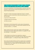 SMALL BUSINESS MANAGEMENT EXAMS &lbrack;2026&rsqb; UPDATED&NewLine;ACTUAL Exam &vert; Question and Answer &vert; 100&percnt; VERIFIED 