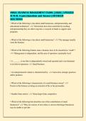 SMALL BUSINESS MANAGEMENT EXAMS &lbrack;2026&rsqb; UPDATED&NewLine;ACTUAL Exam &vert; Question and Answer &vert; DETAILED&NewLine;SOLUTIONS&NewLine;