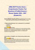 &lpar;MB&rpar; ASCP Practice Exam &vert; Comprehensive Practice Test Questions & Verified Answers &vert; Newest Update 2026 &ndash; 2027 &lpar;Graded A&plus;&rpar;&NewLine;