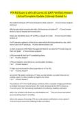 PTA Fall Exam 1 with all Correct & 100&percnt; Verified Answers &vert;Actual Complete Update &vert;Already Graded A&plus;