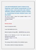 LOW GWP REFRIGERANT SAFETY EXAM ACTUAL &NewLine;EXAM 2026 &vert;&vert; MOST RECENT EXAM 2026&vert;2027 ACTUAL &NewLine;COMPLETE REAL EXAM QUESTIONS AND CORRECT &NewLine;ANSWERS &lpar;VERIFIED ANSWERS&rpar; ALREADY GRADED &NewLine;A&plus; &vert; GUARANTEED SUCCESS&excl;&excl; NEWEST EXAM &vert; JUST &NewLine;RELEASED&excl;&excl;