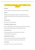 ACAMS Exam Questions with Verified Correct&NewLine;Answers