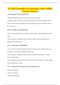 ACAMS Exam Review Questions with Verified&NewLine;Correct Answers