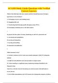 ACAMS Study Guide Questions with Verified&NewLine;Correct Answers