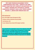 PMT 3600V PROGRAM MANAGEMENT OFFICE COMPREHENSIVE  EXAM