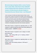 Minnesota Special Engineer Boiler License  Exams &vert;&vert; Most Recent Exams 2026&vert;2027