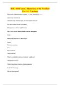 BSC 108 Exam 2 Questions with Verified&NewLine;Correct Answers