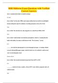 BSR Midterm Exam Questions with Verified&NewLine;Correct Answers