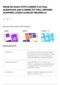 HROB 101 EXAM WITH CORRECT ACTUAL QUESTIONS AND CORRECTLY WELL DEFINED ANSWERS LATEST ALREADY GRADED A&plus;