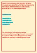 NU 545 PATHOPHYSIOLOGY COMPREHENSIVE TEST BANK  EXAM 2026 