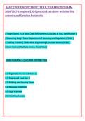 BASIC CODE ENFORCEMENT TEEX & TDLR PRACTICE EXAM 2026&sol;2027 Complete Question Exam Bank with Verified Answers and Detailed Rationales