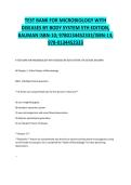 Microbiology with Diseases by Body System 5th Edition&comma; Robert W&period; Bauman&comma; Pearson&comma; 2019&sol;2020 &mdash; complete test bank&NewLine;