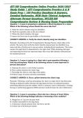 ATI RN Comprehensive Online Practice 2026&sol;2027 Study Guide &vert; ATI Comprehensive Practice A & B Exam Prep &vert; 150 Practice Questions & Answers&comma; Detailed Rationales&comma; NGN-Style Clinical Judgment&comma; Alternate Format Questions&comma; NCLEX-RN Comprehensive Review & Nursi