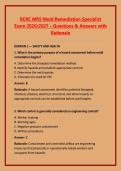 IICRC MRS Mold Remediation Specialist &NewLine;Exam 2026&sol;2027 &ndash; Questions & Answers with &NewLine;Rationale