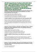 ATI RN Comprehensive Predictor 2026&sol;2027 Study Guide &vert; ATI Comprehensive Predictor Exit Exam Prep &vert; NGN Clinical Judgment Practice Questions & Answers&comma; Detailed Rationales&comma; Case Studies&comma; Prioritization & Delegation&comma; NCLEX-RN Readiness&comma; Comprehensive Nursi