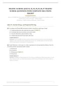 Traffic School Quiz 1-7 2026&sol;2027 &vert; Complete Solutions &vert; Pass Guaranteed &ndash; A&plus; Graded&NewLine;&NewLine;