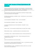 Chem 101- Exam 4 Prep Questions All Solved&period;