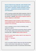 NHA PATIENT CARE TECHNICIAN &lpar;PCT&rpar; EXAMS  &vert;&vert; MOST RECENT EXAMS 2026&vert;2027