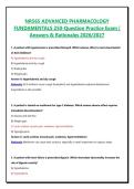 NR565 ADVANCED PHARMACOLOGY FUNDAMENTALS 250-Question Practice Exam &vert; Answers & Rationales 2026&sol;2027