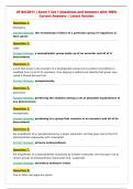 UF BSC 2011 Exam 1 Set 1 Questions and Answers