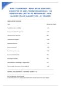 NUR 176 HONDROS - FINAL EXAM 2026&sol;2027 &vert; CONCEPTS OF ADULT HEALTH NURSING I &vert; 100 VERIFIED Q&A &vert; DETAILED RATIONALES &vert; NGN-ALIGNED &vert; PASS GUARANTEED &ndash; A&plus; GRADED