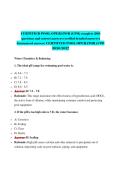 CERTIFIED POOL OPERATOR &lpar;CPO&rpar; complete 200 &NewLine;questions and correct answers &lpar;verified detailed answers&rpar; &NewLine;Guaranteed success&vert; CERTIFIED POOL OPERATOR &lpar;CPO &NewLine;2026&sol;2027 