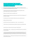 Drexel Chemistry 101- Exam 3 Comprehensive Study Guide with Complete Solutions&period;