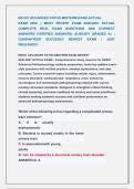 NR 507 ADVANCED PATHO MIDTERM EXAM ACTUAL  &NewLine;EXAM 2026 &vert;&vert; MOST RECENT EXAM 2026&vert;2027 ACTUAL &NewLine;COMPLETE REAL EXAM QUESTIONS AND CORRECT &NewLine;ANSWERS &lpar;VERIFIED ANSWERS&rpar; ALREADY GRADED A&plus; &vert; &NewLine;GUARANTEED SUCCESS&excl;&excl; NEWEST EXAM &vert; JUST &NewLine;RELEASED&excl;&excl;