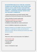 NR 565 MIDTERM EXAM ACTUAL EXAM 2026 &vert; ADVANCED &NewLine;PHARMACOLOGY MIDTERM EXAM &vert;&vert; MOST RECENT EXAM &NewLine;2026&vert;2027 ACTUAL COMPLETE REAL EXAM QUESTIONS             &NewLine;AND CORRECT ANSWERS &lpar;VERIFIED ANSWERS&rpar; ALREADY &NewLine;GRADED A&plus; &vert; GUARANTEED SUCCESS&excl;&excl; NEWEST EXAM &vert; 