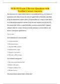 NUR 353 Exam 2 Review Questions with&NewLine;Verified Correct Answers