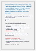 NRF CUSTOMER SERVICE EXAM ACTUAL EXAM 2026 &NewLine;&vert;&vert; MOST RECENT EXAM 2026&vert;2027 ACTUAL COMPLETE &NewLine;REAL EXAM QUESTIONS AND CORRECT ANSWERS &NewLine;&lpar;VERIFIED ANSWERS&rpar; ALREADY GRADED A&plus; &vert; &NewLine;GUARANTEED SUCCESS&excl;&excl; NEWEST EXAM &vert; JUST &NewLine;RELEASED&excl;&excl;