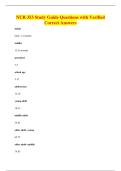 NUR 353 Study Guide Questions with Verified&NewLine;Correct Answers