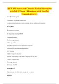 NUR 355 Acute and Chronic Health Disruption&NewLine;in Adult 1 Exam 1 Questions with Verified&NewLine;Correct Answers