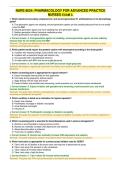 NURS 8024 &lpar;NURS8024&rpar; Pharmacology for Advanced Practice Nurses&colon; Exam 3 &comma;Complete Questions & Answers Review- Updated Fall 2026&period;