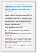 NSG 6440 FINAL EXAM ACTUAL EXAM 2026 &vert;&vert; MOST RECENT &NewLine;EXAM 2026&vert;2027 ACTUAL COMPLETE REAL EXAM QUESTIONS &NewLine;AND CORRECT ANSWERS &lpar;VERIFIED ANSWERS&rpar; ALREADY &NewLine;GRADED A&plus; &vert; GUARANTEED SUCCESS&excl;&excl; NEWEST EXAM &vert; &NewLine;JUST RELEASED&excl;&excl;