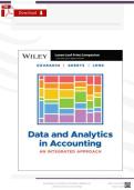 TEST BANK FOR Data and Analytics in Accounting An Integrated Approach 1st Edition by Ann C&period; Dzuranin&comma; Guido Geerts&comma; Margarita Lenk &vert;All Chapters&vert; Latest Version 2026&sol; 2027 A&plus;&NewLine;