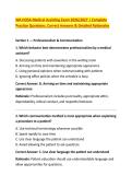 WA HOSA Medical Assisting Exam 2026&sol;2027 &vert; Complete &NewLine;Practice Questions&comma; Correct Answers & Detailed Rationales 