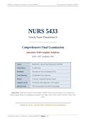 NURS 5433 FNP II Final Exam 2026&sol;2027 &vert; UTA &vert; Complete Solutions &vert; Pass Guaranteed &ndash; A&plus; Graded&NewLine;&NewLine;
