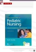 Pediatric Nursing Test Bank &lpar;PDF&rpar; &vert; Rudd 3rd Ed&period; Verified Q&A 2026&sol;2027