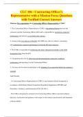 CLC 106 - Contracting Officer&rsquo;s&NewLine;Representative with a Mission Focus Questions&NewLine;with Verified Correct Answers