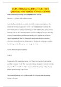 TEPC 5800&colon; EC-12 PRACTICE TEST&NewLine;Questions with Verified Correct Answers