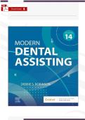 Dental Assisting Test Bank &lpar;PDF&rpar; &vert; Smith & Robinson 14th Ed&period; Verified Q&A