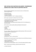 NURS 328 FINAL EXAM QUESTIONS AND ANSWERS &vert; COMPREHENSIVE NURSING STUDY GUIDE & PRACTICE QUESTIONS 2026&sol;2027