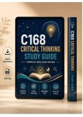 C168 Exam Study Guide Critical Thinking &ndash; Actual Questions & Answers &lpar;WGU&rpar; &lpar;Latest PDF&rpar;